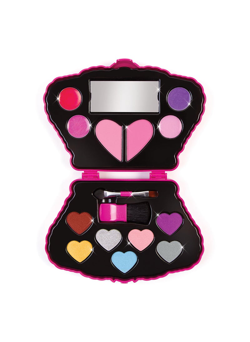 Make It Real Make It Real: Juicy Couture Bejeweled Beauty Cosmetic Compact - Glam for Eyes, Lips & Face, Crown Shaped Makeup Case, Girls & Kids Ages 6+  - Image 5