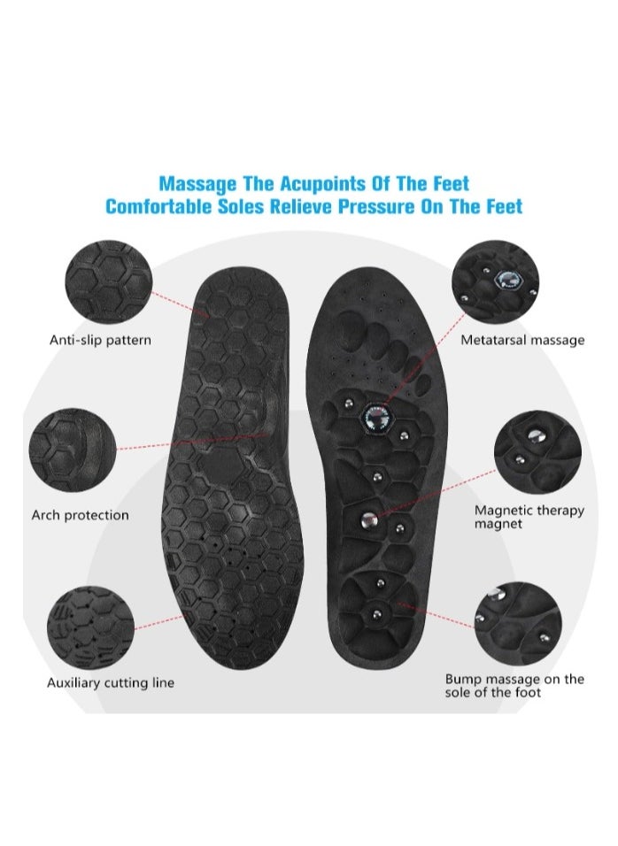Magnetic Insoles, Acupressure Insoles, Magnetic Insoles, Foot Acupressure Insoles, Orthopedic Insoles for Women & Men Size M