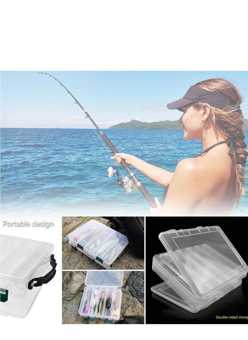 Fishing Tackle Storage Box, Double Sided Plastic Fishing Lure Box, Waterproof Visible Plastic Clear Fishing Lure Case, Suitable for Storage and Organization of Fishing Accessories Tools - pzsku/Z11516FECAD47F486FA64Z/45/_/1731134251/a41c53fe-8410-47cd-bf8f-4c32734ee829