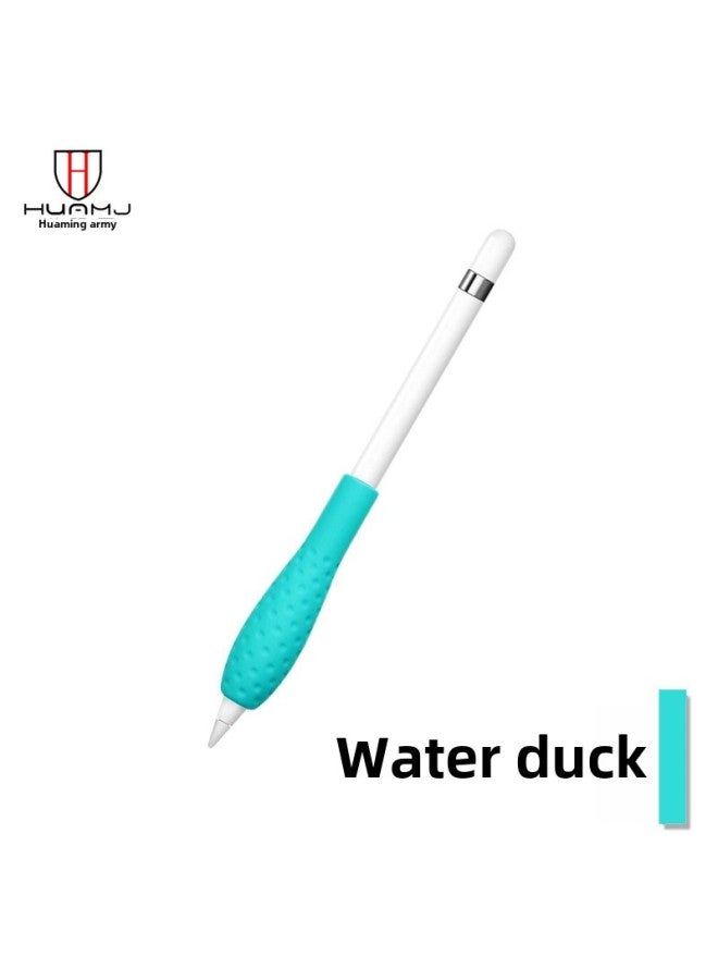 Silicone Pen Case For Pencil 1/2nd Gen Ipad Tablet Handwriting Pen Protective Cover Digital Computer/ipad Protective Cover-Color:Duck (short)-Applicable Model:apple Pencil  - Image 1