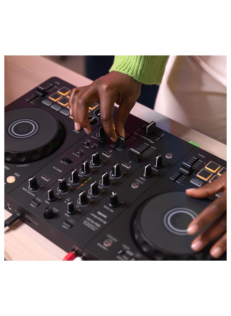 Pioneer DJ Pioneer DJ DDJ-FLX4 2-deck Rekordbox and Serato DJ Controller-Black  - Image 5