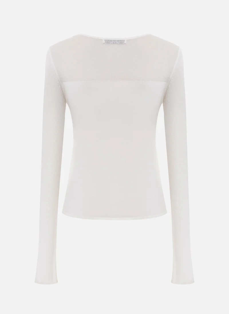 Lichi Combination knit jumper