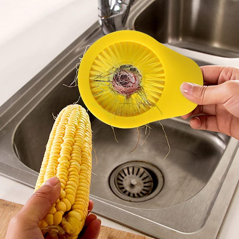 Openfly Flexible Vegetable Brush Fruit and Vegetable Brushes, Vegetable/Fruit Peeler with Brush Bendable Fruit Brush Scrubber for Food Veggies Carrot Potato Corn, 5 Pcs - Image 5