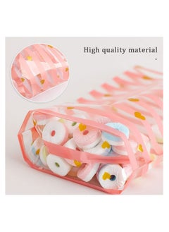 KASTWAVE Cellophane Bags Food Gift Bags 100 Pack Resealable Flat Cello Bags with Twist Ties Pink Party Bags for Popcorn Cookies Dessert Birthday Parties Gift Wrapping Polka Dot Candy Snack Packaging Bag  - Image 3