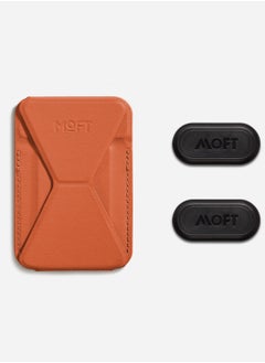 MOFT Moft Foldable stand and Wallet for iPhone with 3 Viewing Angles Sunset Red  - Image 2