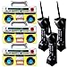 Dyrfolm 6 Pieces Inflatable Radio Boombox Inflatable Mobile Phone80s 90s Party DecorationRetro Inflatable Mobile PhoneInflatable Radio Props for Hip Hop Theme Party Birthday Party Supplies - Image 2