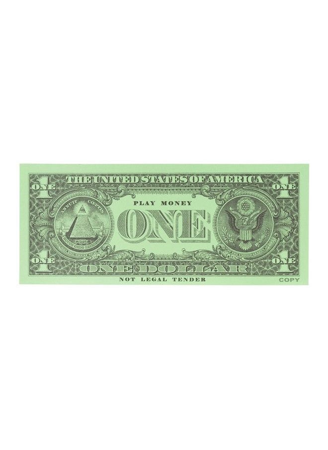 Learning Advantage - One Dollar Play Bills 100 $1 Paper Bills Realistic Dollar Design And Size Teach Currency Counting And Math With Fake Cash - Image 1