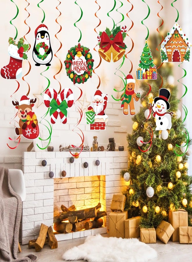 LOKIPA 30PCS Christmas Hanging Decorations, Ceiling Hanging Decorations for Home Office Classroom Fall Decor - Image 1