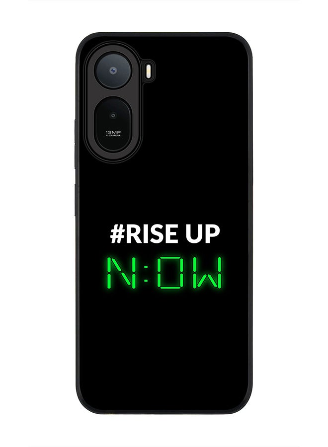 Stylizedd Rugged Case for Xiaomi Redmi A7 Pro 4G / Poco C81 / Poco C81 Pro / Poco C85x 5G- Slim Fit Hybrid Rubber Cover Rise Up