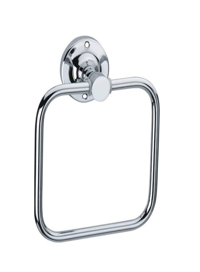 INDOROX Stainless Steel Towel Ring/Napkin Ring - Bathroom Towel Holder - Towel Hanger with Chrome Finish Stainless Steel (Square_Small) - Image 1
