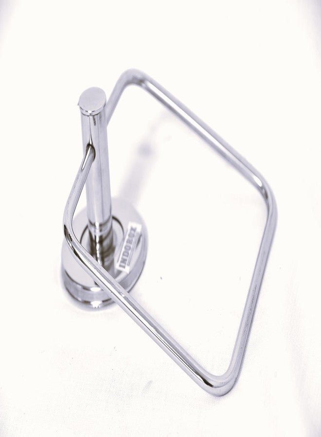 INDOROX Stainless Steel Towel Ring/Napkin Ring - Bathroom Towel Holder - Towel Hanger with Chrome Finish Stainless Steel (Square_Small) - Image 3