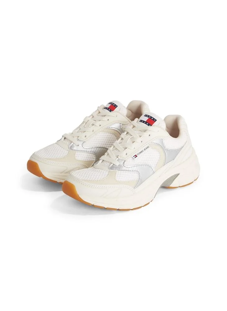 تومي جينز Logo Detail Lace Up Low Top Sneakers