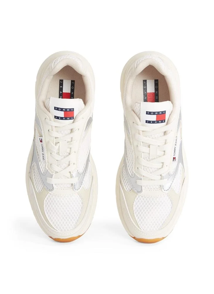 تومي جينز Logo Detail Lace Up Low Top Sneakers