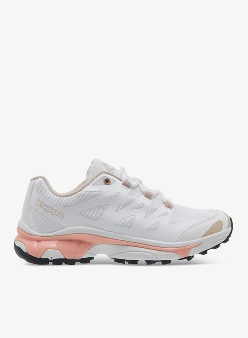 Women's Panelled Sports Shoes with Lace-Up Closure