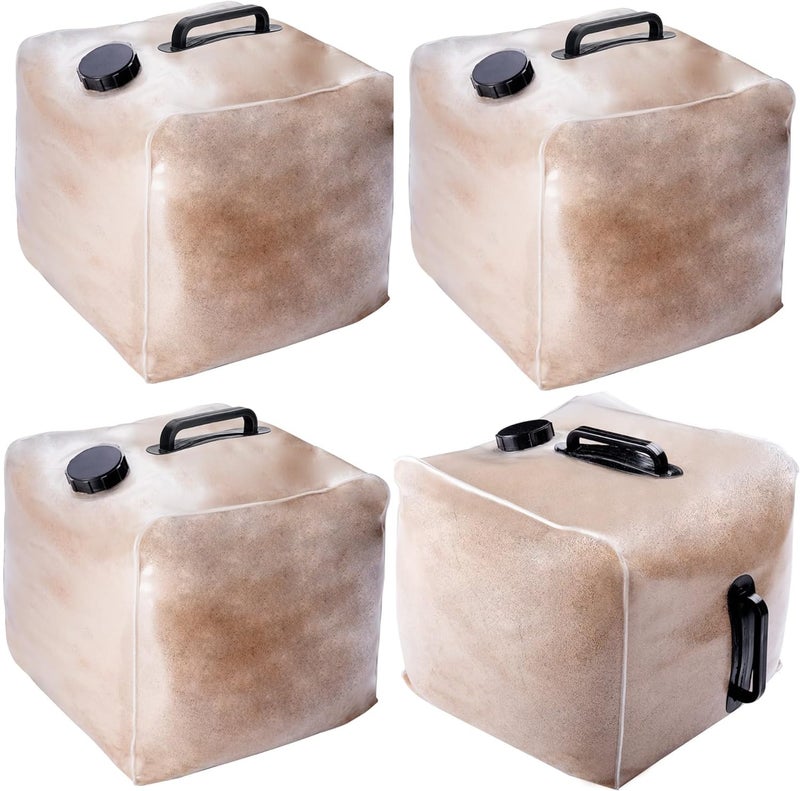 4 Pcs Pool Ladder Weights 50 LB Universal Pool Steps Weight SandBag Plastic Fillable Anchor Bag Container Pool Stair Weights for Above Ground Swimming Pool Entry SystemWithout Sand