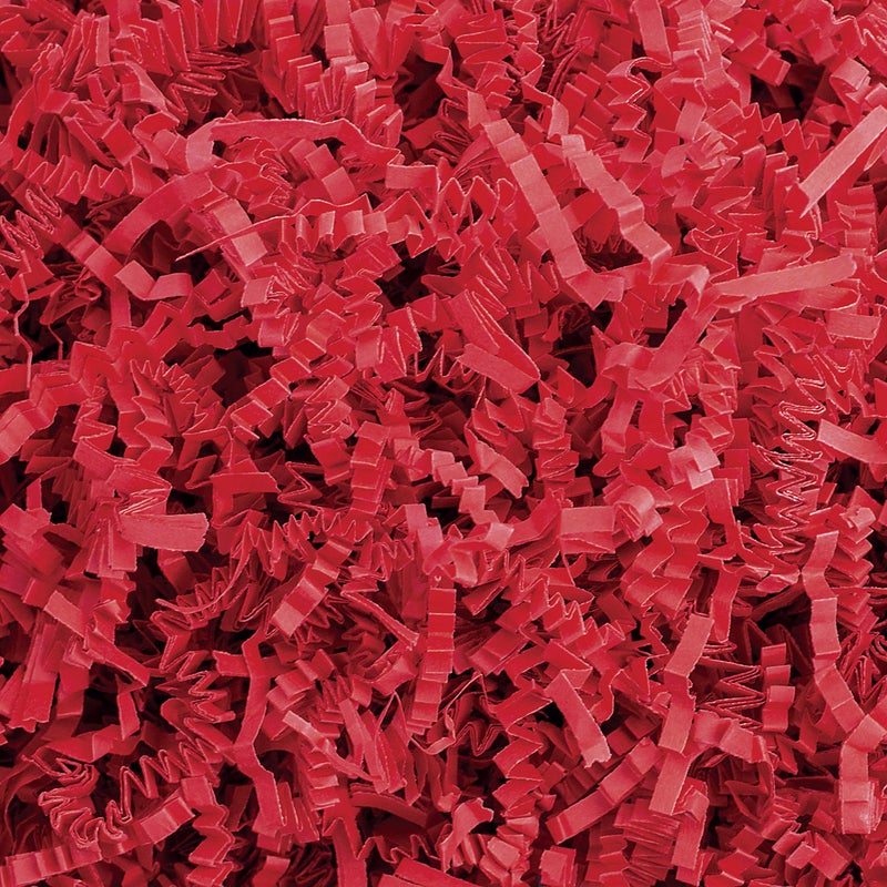 MagicWater Supply  12 LB  Red  Crinkle Cut Paper Shred Filler great for Gift Wrapping Basket Filling Birthdays Weddings Anniversaries
