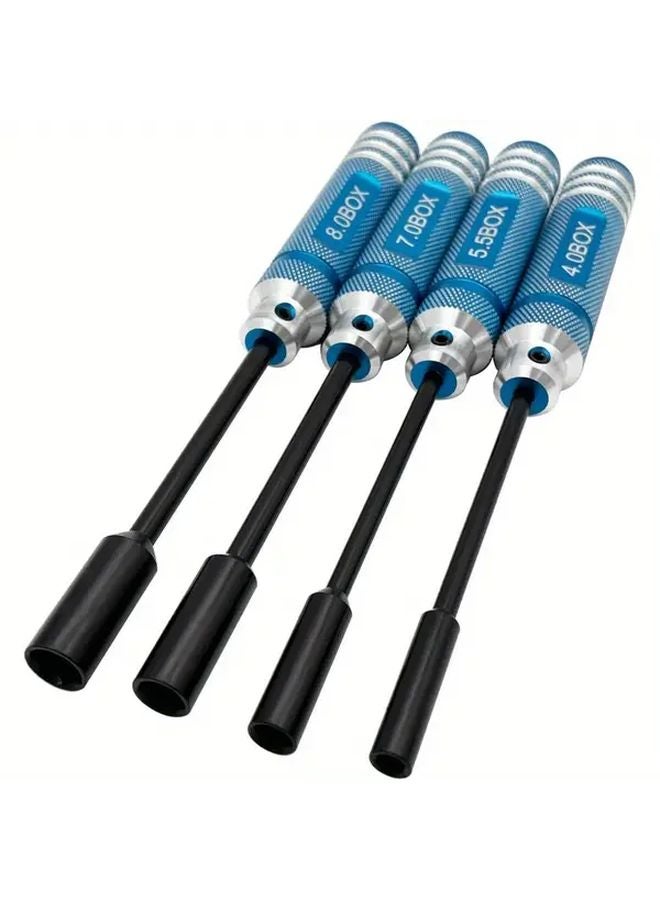 Red 4pcs Nut Driver Set for RC Vehicles Drones Appliances Repair 4mm 5 5mm 7mm 8mm - Image 5