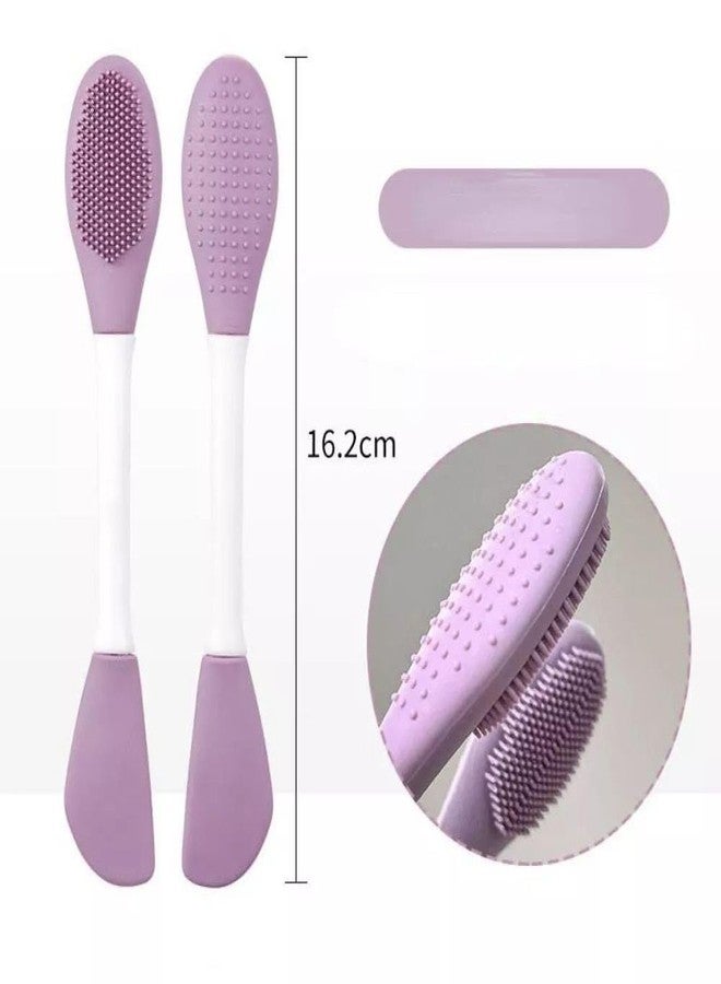 MVM Enterprise Silicone Brushes,Double-Ended Silicone Face Mask Brush,Facial Cleansing Brush, Premium Soft Facial Masks Other Skin Care Applicator Tool for Cream, Body Lotion,Moisturizer - Image 3