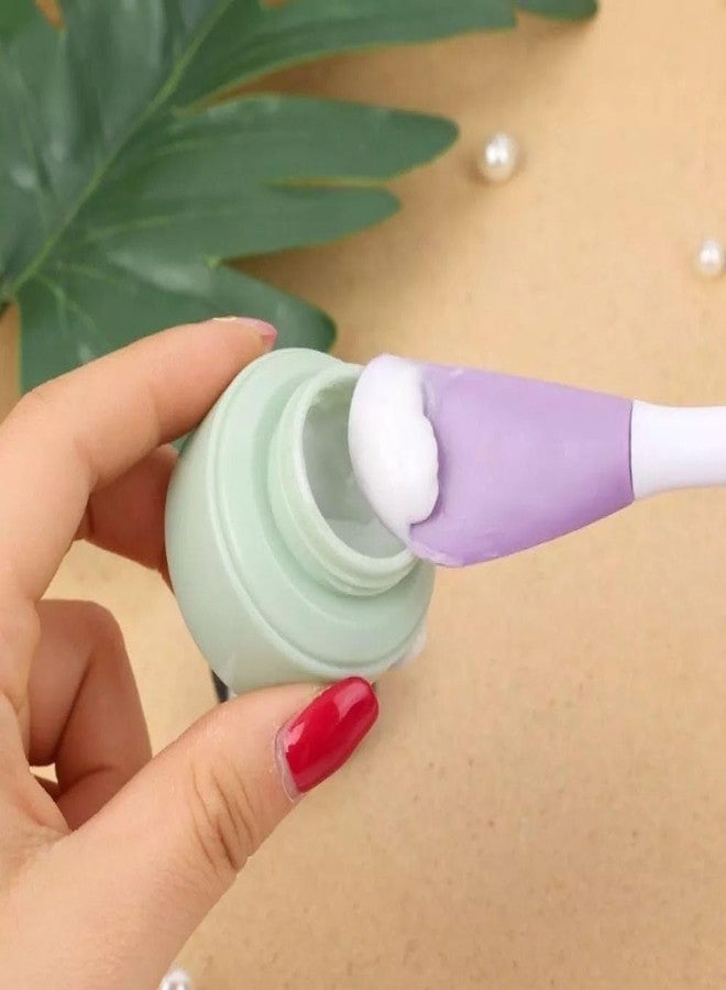 MVM Enterprise Silicone Brushes,Double-Ended Silicone Face Mask Brush,Facial Cleansing Brush, Premium Soft Facial Masks Other Skin Care Applicator Tool for Cream, Body Lotion,Moisturizer - Image 4