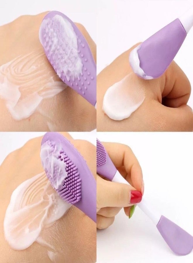 MVM Enterprise Silicone Brushes,Double-Ended Silicone Face Mask Brush,Facial Cleansing Brush, Premium Soft Facial Masks Other Skin Care Applicator Tool for Cream, Body Lotion,Moisturizer - Image 5