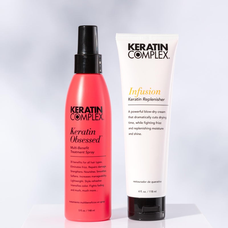 Keratin Complex - Blow Dry Essential Kit - Keratin Obsessed, 5 fl oz + Infusion Keratin Replenisher, 4 fl oz - Image 2