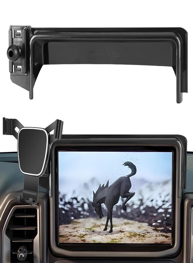 LUNQIN حامل هاتف السيارة LUNQIN لسيارة فورد برونكو سبورت 2021 2022 2023 2024 【لا يناسب 2025】 ملحقات السيارات حامل الملاحة ديكور داخلي شاشة تركيب هاتف محمول 【لا يناسب برونكو】 - Image 1