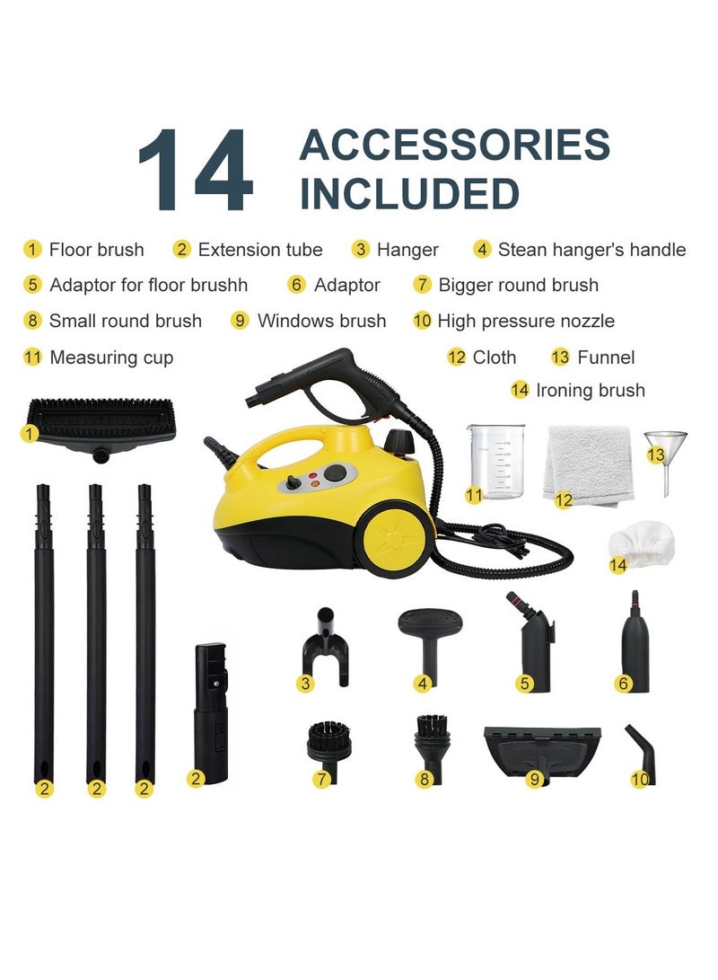 ET-LIFE Steam Cleaner, 2000W Steam Mop, 4 Bar Steam Pressure, 1.5 Liter Tank Capacity, High Temperature Kills 99.99% of Viruses & Bacteria - Image 4
