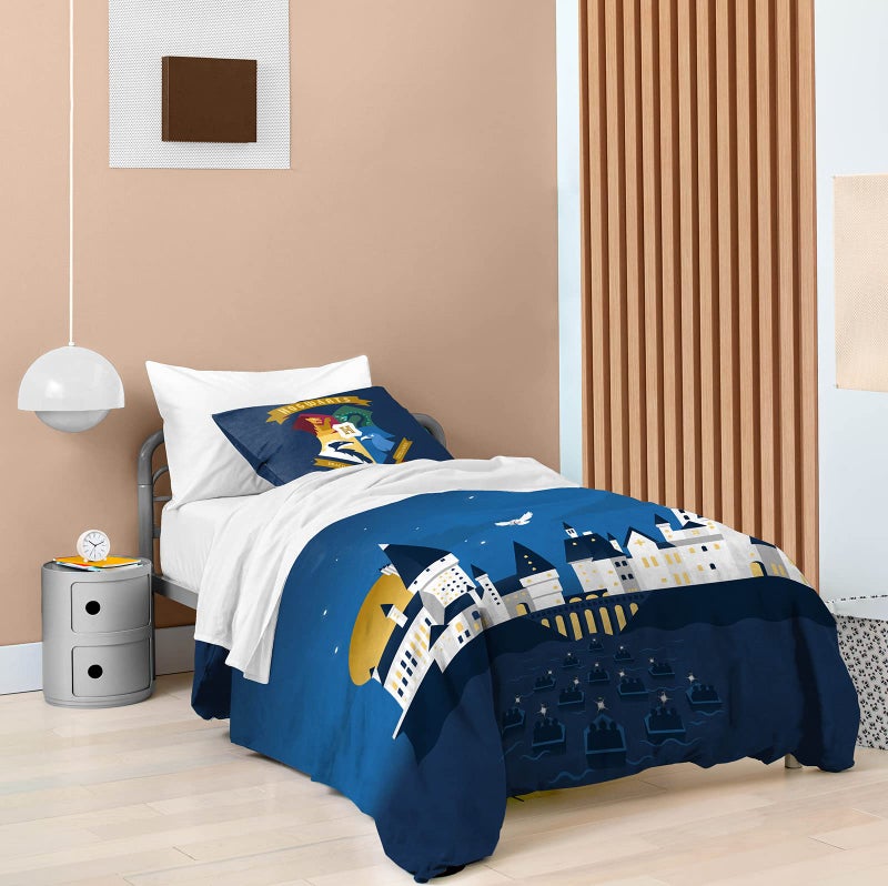 Saturday Park Saturday Park Harry Potter Exploring Hogwarts FullQueen Duvet Cover  Sham Set  3 Piece 100 Organic Cotton Duvet Set  GOTS  OekoTEX Certified Harry Potter Official 