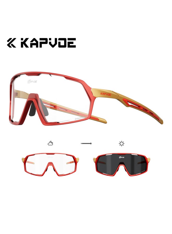 Cycling Glasses Photochromic Sports Sunglasses Outdoor Sports Glasses Road Mountain Bike Mirrors