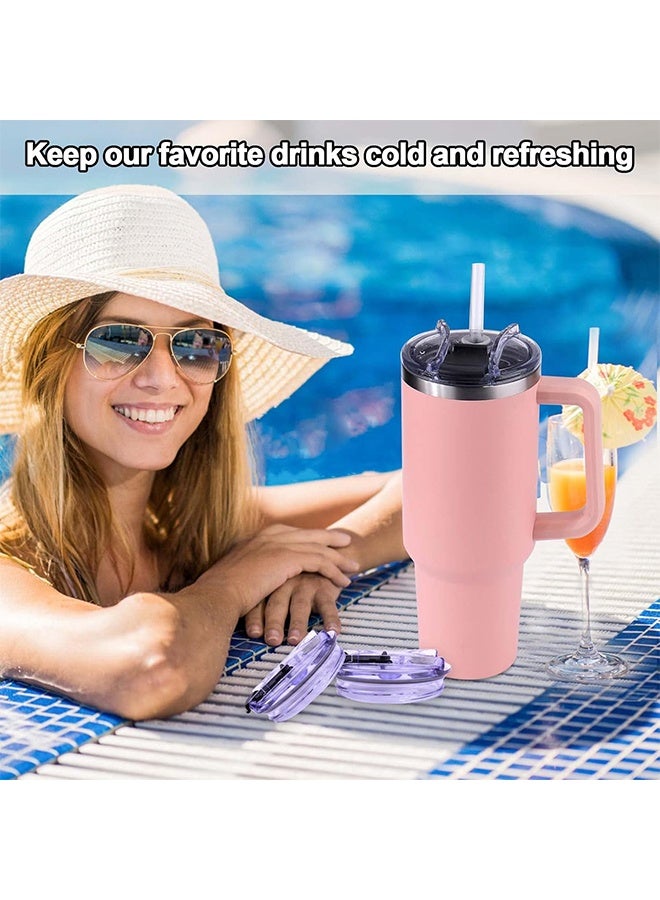 2Pcs Lid Replacement for Stanley Quencher Cup 40 oz Tumbler with Handle, Flip Spill Stopper Lid, Spillproof, Dustproof, Stanley Cup Accessories - Image 3