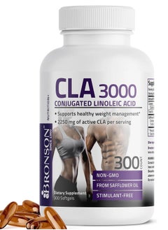 Bronson CLA 3000, Conjugated Linoleic Acid, Safflower Oil, 300 Softgels  - Image 1