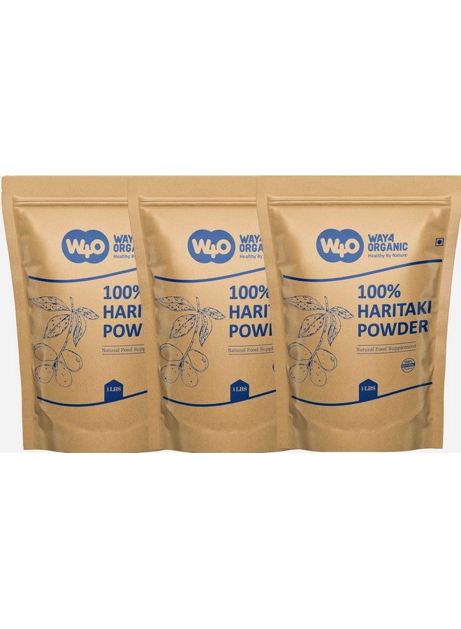 Herbsindia مسحوق هاريتاكي 48 أونصة (3 أرطال)، عبوة من 3، تيرميناليا تشيبولا (كادوكاي)، أفضل تطهير - واي 4 أورجانيك - Image 1
