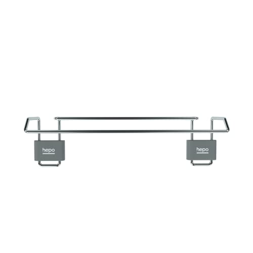 Hettich Hepo Stainless Steel Towel Rail Double Towel Holder for Bathroom 5 Years Replacement Warranty Against Rusting 350mm Silver Finish Set of 1 - Image 2