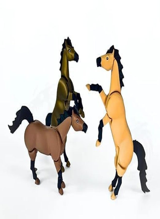 Beoals Realistic Toy Horse Figures - Set of White Stallion Animal Toys for Kids - Farm Animal Playset - Educational & Decorative Figurines - Image 2