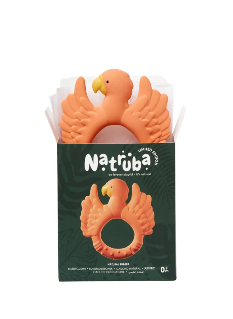 Natruba Natruba Teether Parrot - Orange