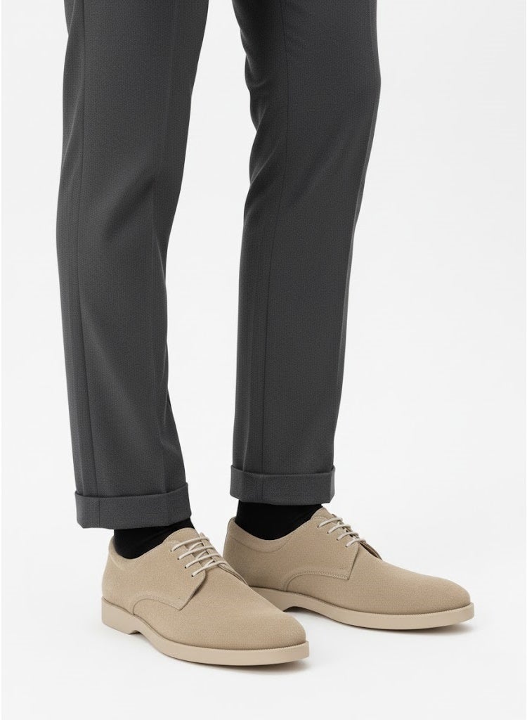Stylish men's suede shoes - Classic formal shoes - Comfortable shoes for everyday wear - High-quality suede material - Image 1