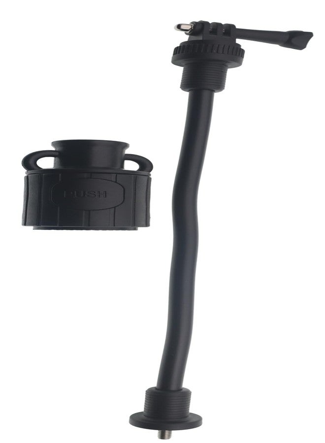 METER STAR 360 Degree Flexible Axis Camera Mount for Kayak Mounting Base with 1/4"" Screws and Camera Special Mount for Hero 12 11 10 9 8 7 6 5 4 and Other Handheld Cameras, Black - Image 1