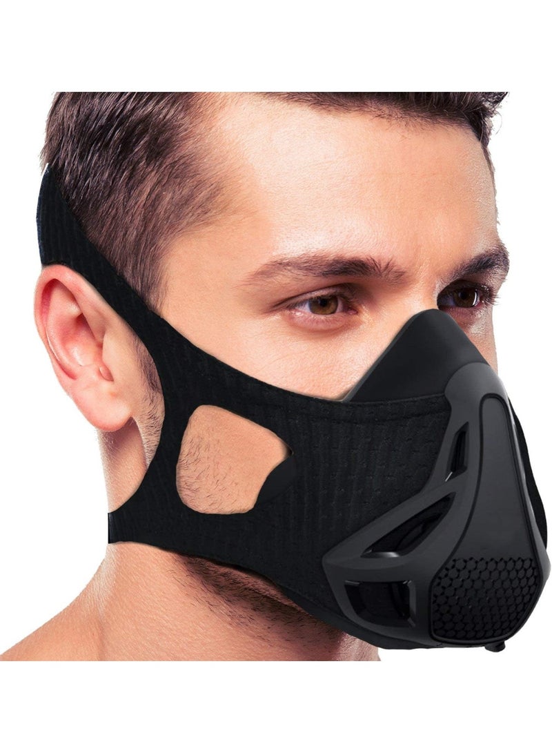 قناع تدريب التنفس الرياضي عالي المقاومة - Image 1