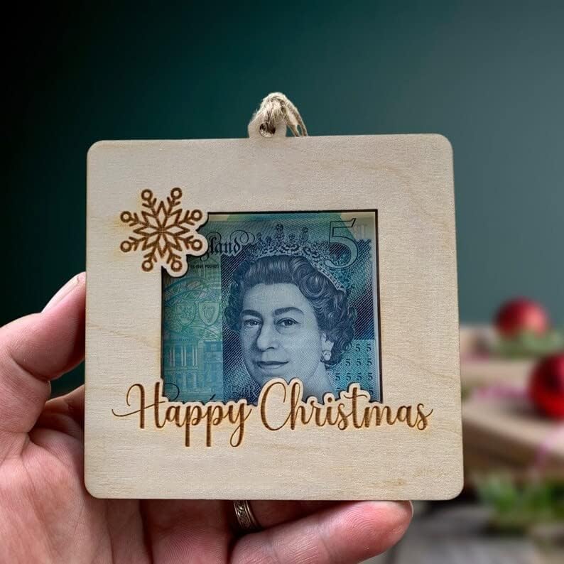 2023 New Christmas Money Cash Gift, Handmade Wooden Money Card Hanging Decoration, 8 Assorted Funny Christmas Money Holder, Personalized Creative Cash Gift Cards for Christmas, Birthdays, Holidays - Image 1