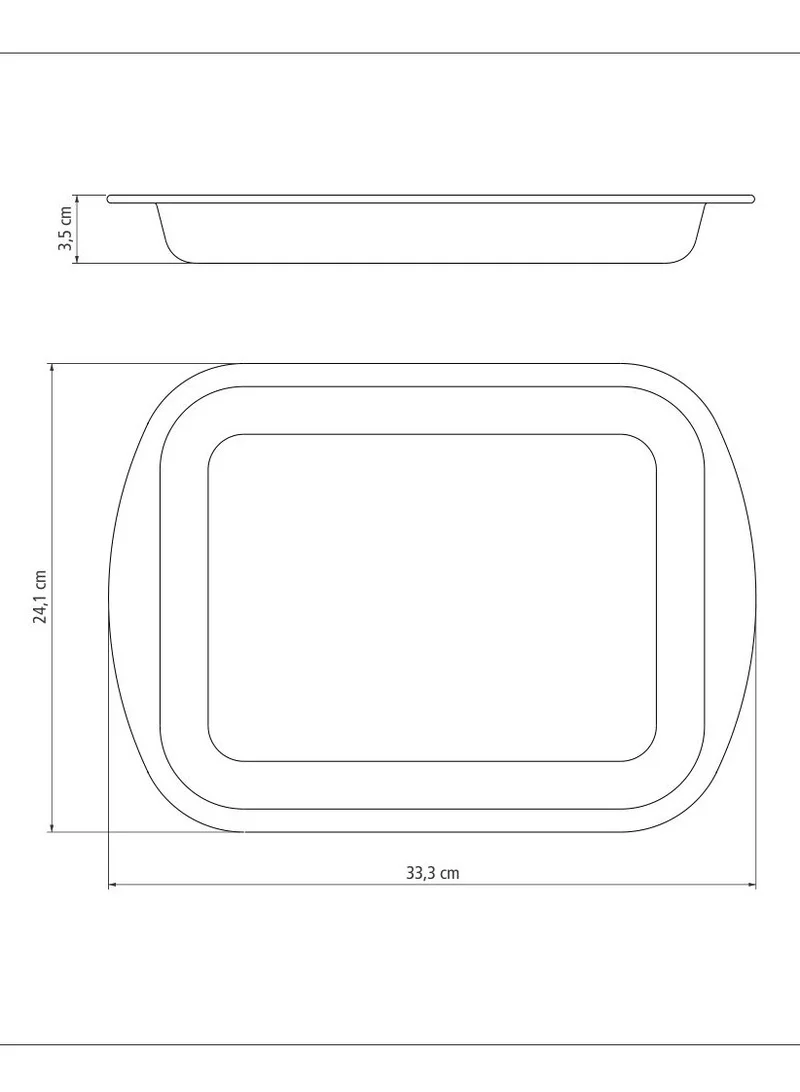 TRAMONTINA Tramontina Brasil 28cm 2L Red Aluminum Flat Roasting Pan with Interior and Exterior Starflon Max PFOA Free Nonstick Coating