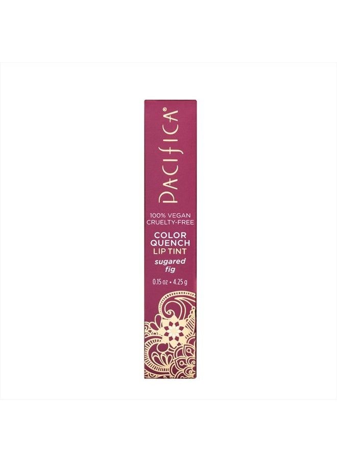 Pacifica - Beauty, Color Quench Tinted Lip Balm, Sugared Fig, Coconut Oil, Cocoa Seed Butter, Vitamin E, Moisturizer, Dry Cracked Skin, Talc / Mineral Oil / Paraben Free, Vegan & Cruelty Free - Image 1