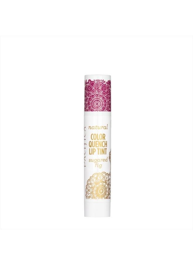 Pacifica - Beauty, Color Quench Tinted Lip Balm, Sugared Fig, Coconut Oil, Cocoa Seed Butter, Vitamin E, Moisturizer, Dry Cracked Skin, Talc / Mineral Oil / Paraben Free, Vegan & Cruelty Free - Image 1