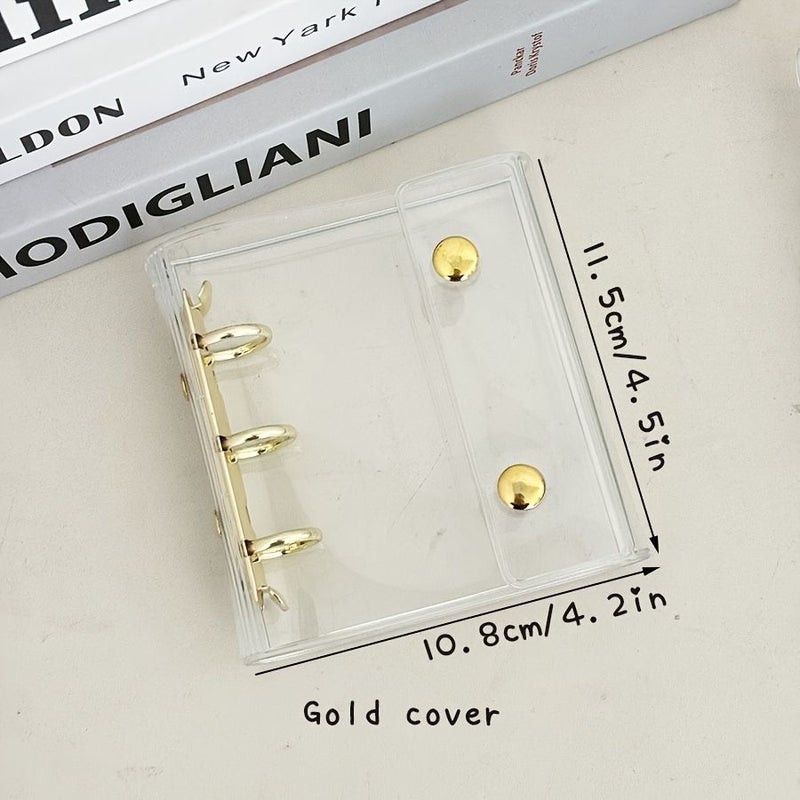 3 Inch Binder Cover 20 Pcs Sleeves Blue Macaron 3 Holes Ring Case Collect Book For Idol Cards - Image 2