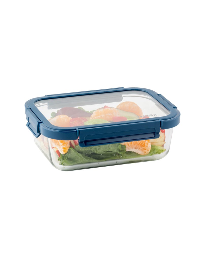 DUBBLIN Keep In Glass Borosilicate Glass Container 1500ml - Rectangular, Clear | Oven, Freezer & Microwave Safe Storage Solution (1 Piece) - Image 1