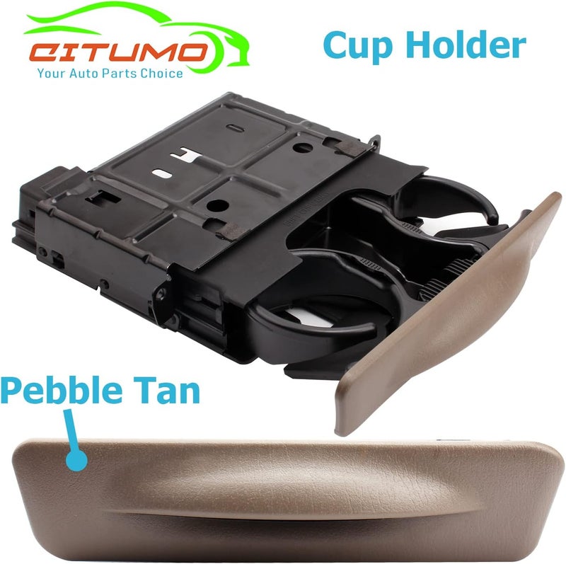 Citumo Dashboard Cup Holder Replacement for Ford Super Duty and Excursion - Pebble Tan - Image 3