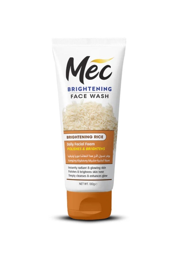 MEC Brightening Rice Face Wash 100g - Image 1