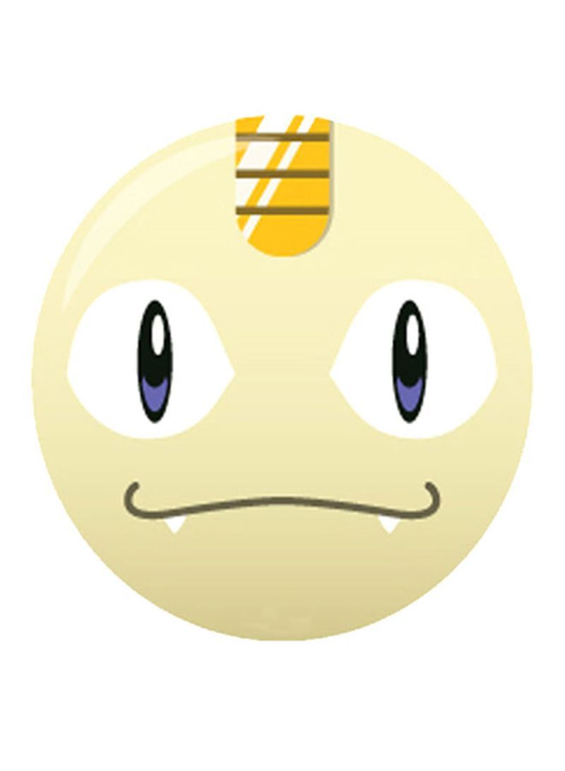 Pokemon Character Printed Mouse Pad  Beige/White/Yellow