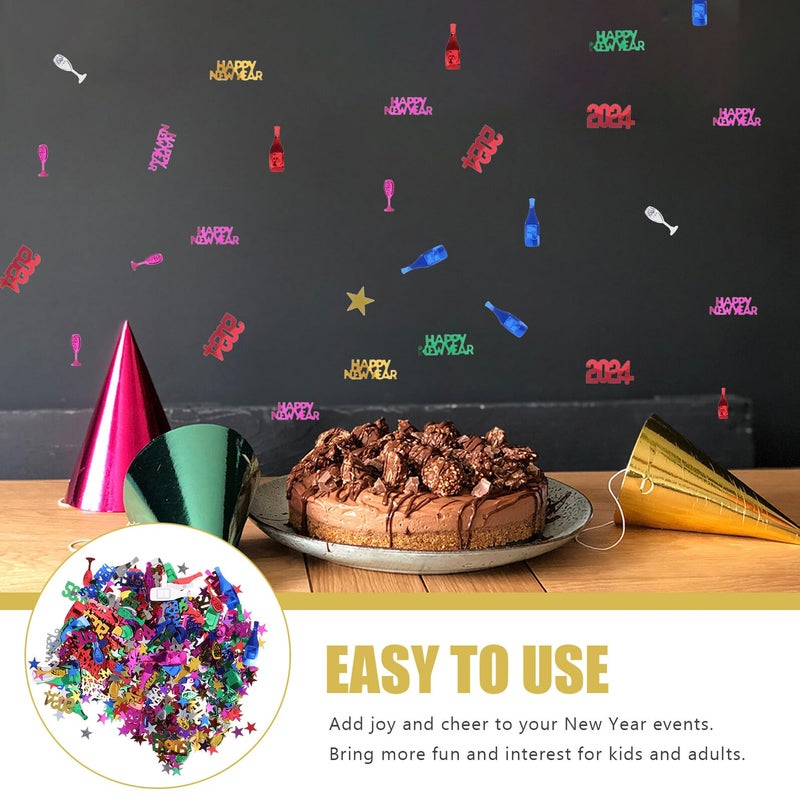 2024 Confetti Table Scatter 30g Colorful Glitter Plastic Party Decorations New Year Eve Celebration Supplies - Image 4
