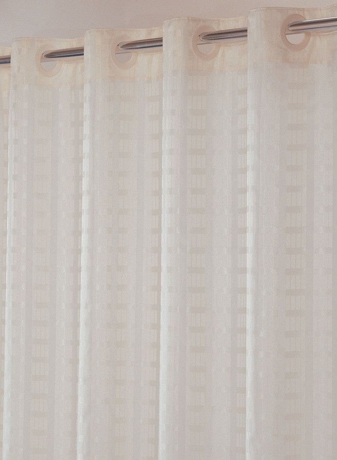 Hookless Litchfield 71-by-74-Inch Shower Curtain, Beige - Image 1