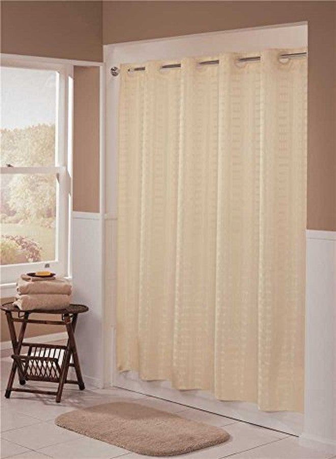 Hookless Litchfield 71-by-74-Inch Shower Curtain, Beige - Image 2